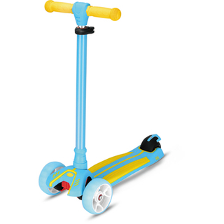 Tri-wheels scooter with double color deck